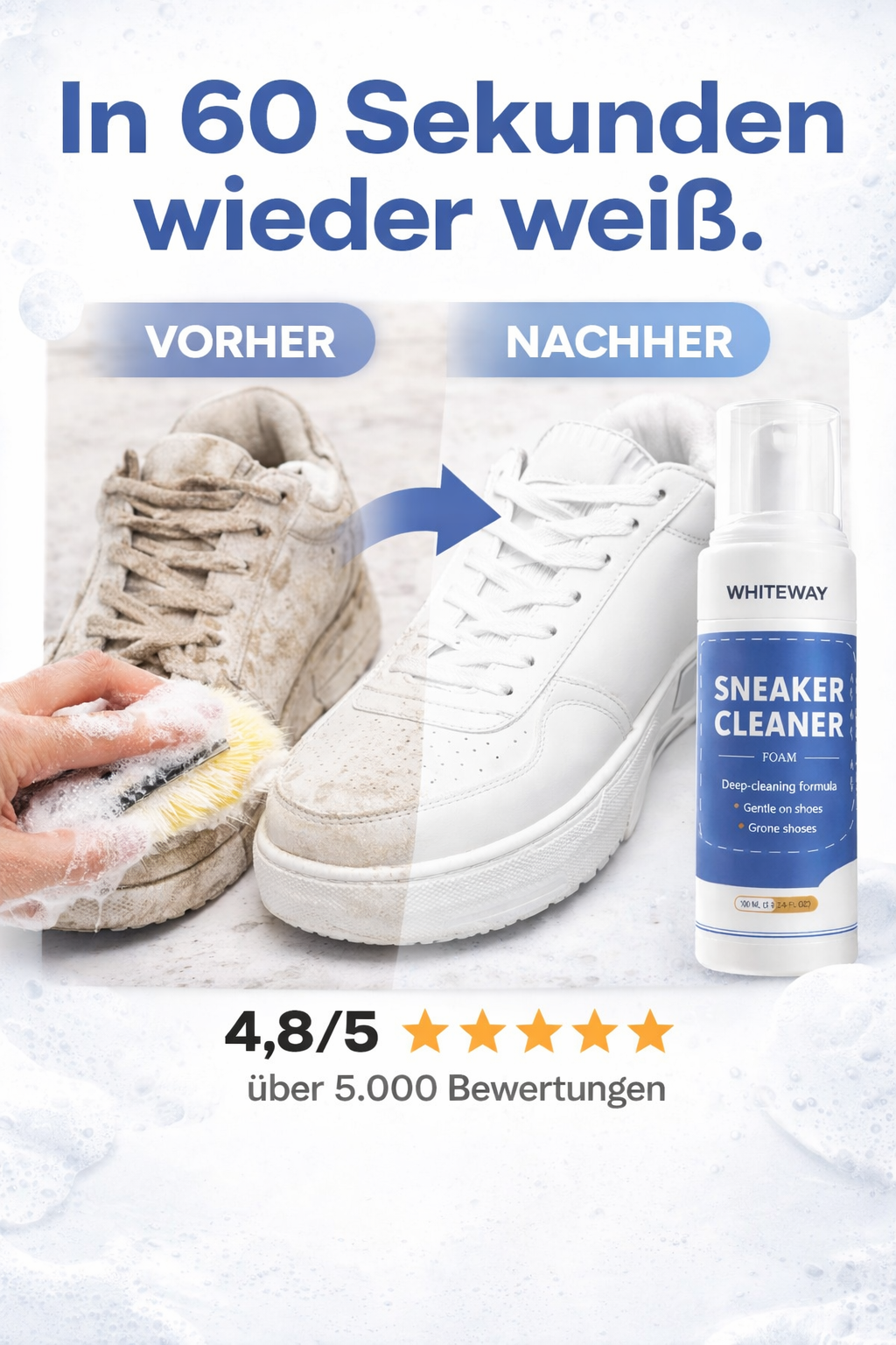 WHITEWAY Sneaker cleaner Reinigungsschaum
