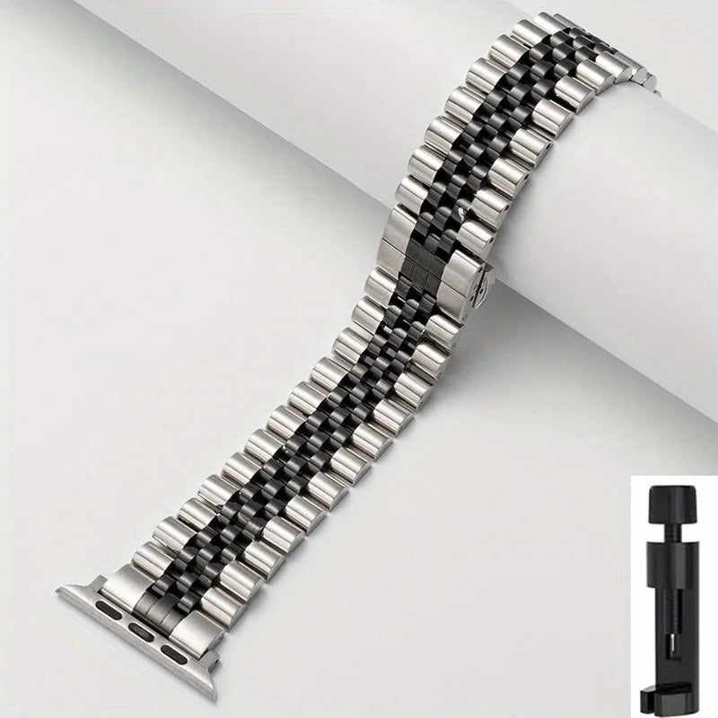 Stainless Steel Strap For Apple Watch Band Series 11/10/9/8/7/6/5/4/3/SE 3 Metal Bracelet For iWatch Ultra 3 49mm 45mm 44mm 46mm