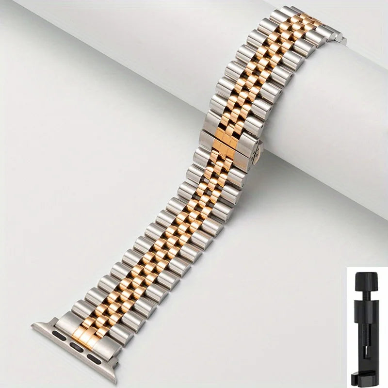 Stainless Steel Strap For Apple Watch Band Series 11/10/9/8/7/6/5/4/3/SE 3 Metal Bracelet For iWatch Ultra 3 49mm 45mm 44mm 46mm
