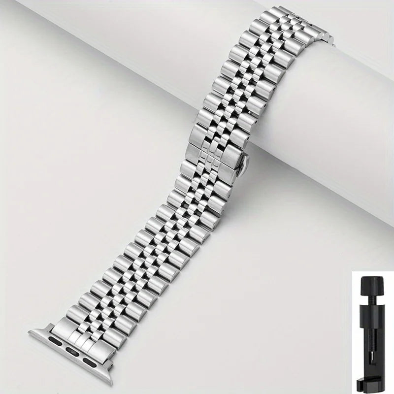 Stainless Steel Strap For Apple Watch Band Series 11/10/9/8/7/6/5/4/3/SE 3 Metal Bracelet For iWatch Ultra 3 49mm 45mm 44mm 46mm