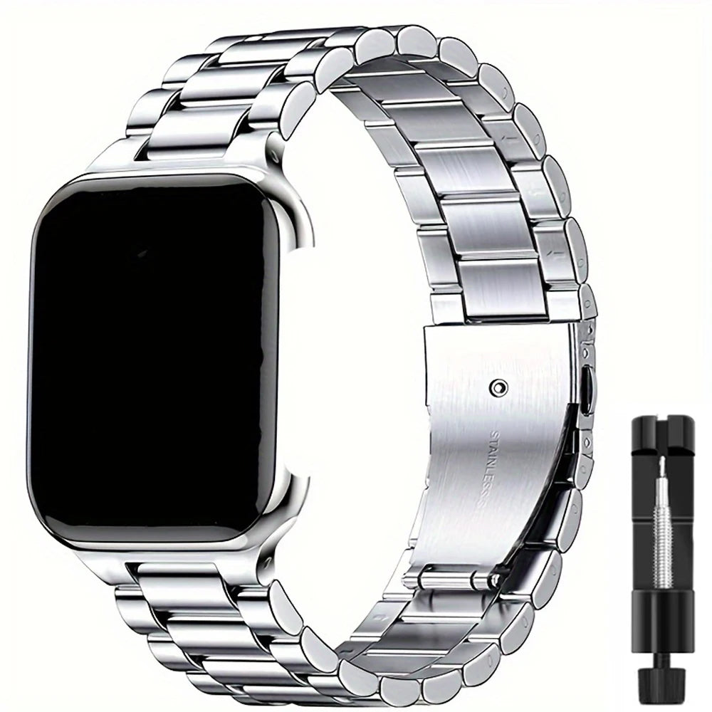 Stainless Steel Strap For Apple Watch Band Series 11/10/9/8/7/6/5/4/3/SE 3 Metal Bracelet For iWatch Ultra 3 49mm 45mm 44mm 46mm