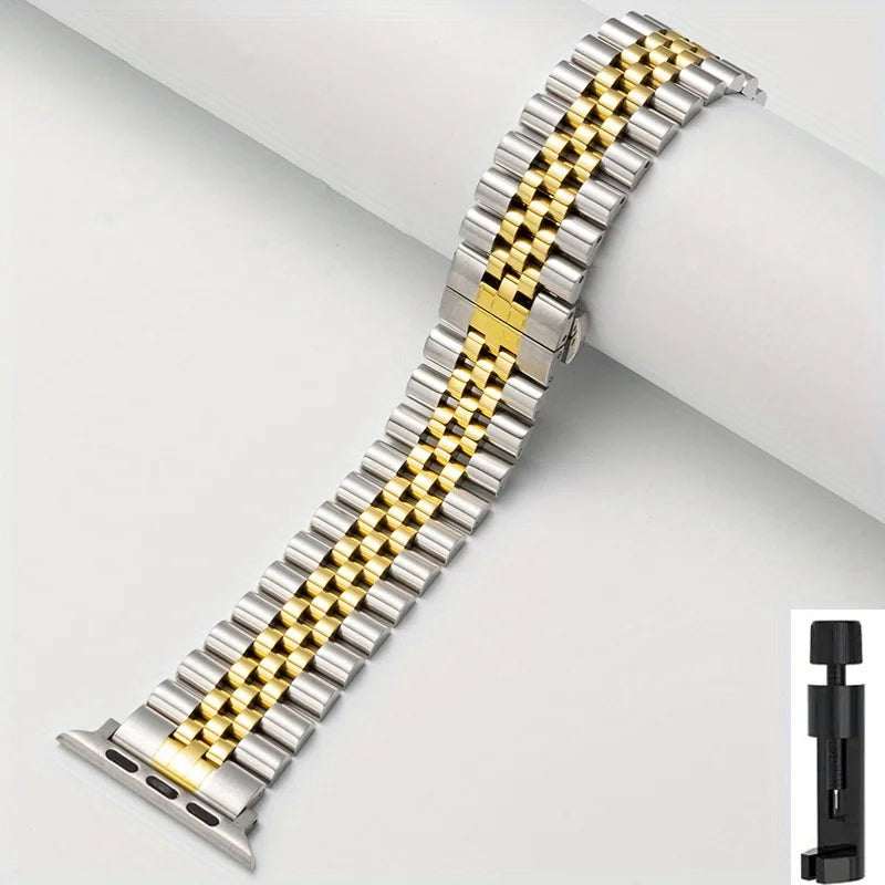 Stainless Steel Strap For Apple Watch Band Series 11/10/9/8/7/6/5/4/3/SE 3 Metal Bracelet For iWatch Ultra 3 49mm 45mm 44mm 46mm